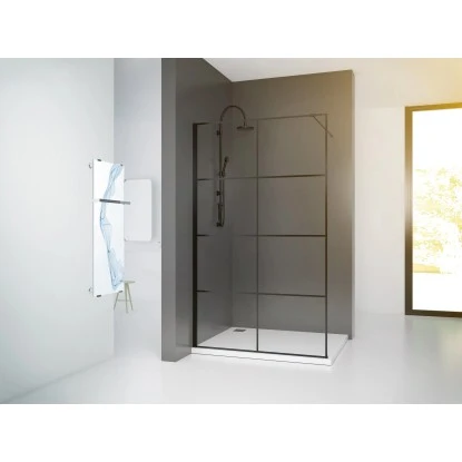 Baliv Duschabtrennung Walk-In DUK-120.131 120 Cm X 195 Cm Schwarz â Bild 5