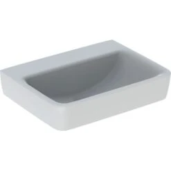 Geberit Handwaschbecken Renova Plan 50 Cm Ohne Hahnloch O. Überl. Weiß KeraTect