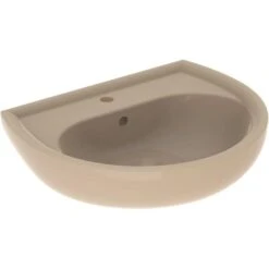 Geberit Waschbecken Renova 60 Cm Bahamabeige Mit Hahnloch Und Überlauf