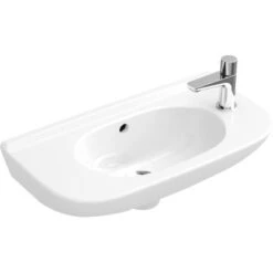 Villeroy & Boch Handwaschbecken Compact O.Novo 50cm Weiß Seitl. HL Ohne ÜL CPlus