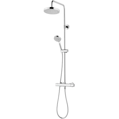Schulte ExpressPlus Duschsystem Rain III Mit Thermostat Verchromt