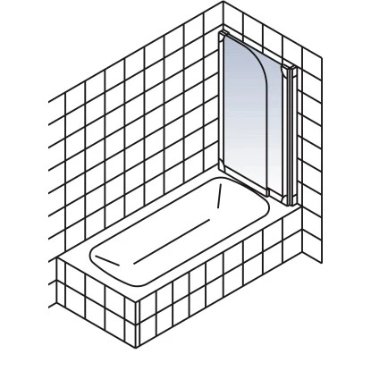 Schulte Badewannenaufsatz Einfaltbar AlpinweiĂ 140 X 115 Cm â Bild 5