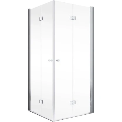 Schulte ExpressPlus Drehfalttür AlexaStyle2.0 Alunatur 90x90x192cm – Bild 2