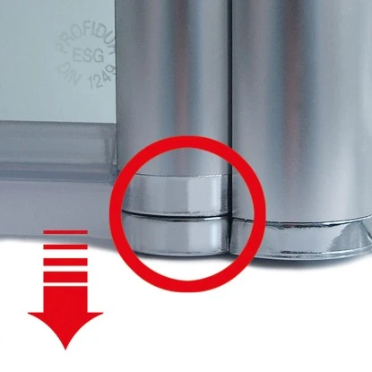 Schulte ExpressPlus DrehtĂŒr In Nische Garant Alu Natur Links 200x80cm â Bild 7