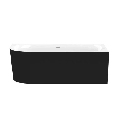Ottofond Badewanne Mince Corner Links 180 Cm X 80 Cm Schwarz Weiß – Bild 3