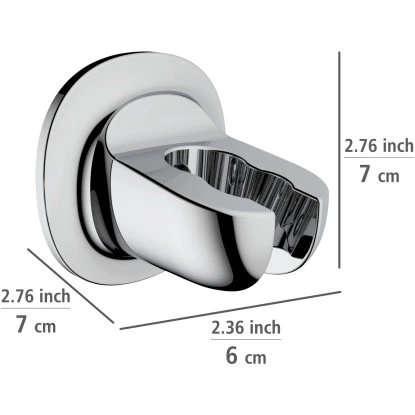 Wenko Duschkopfhalter Liberta Befestigen Ohne Bohren Chrom â Bild 3