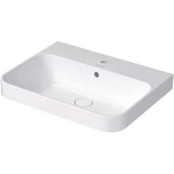 Duravit Aufsatzbecken Happy D.2 Plus Weiß Hochglanz 19,5 Cm X 60 Cm X 46 Cm