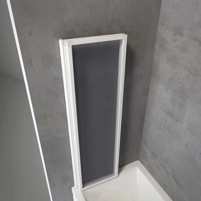 Schulte Badewannenaufsatz Einfaltbar Echtglas Weiß 125 Cm X 140 Cm – Bild 2