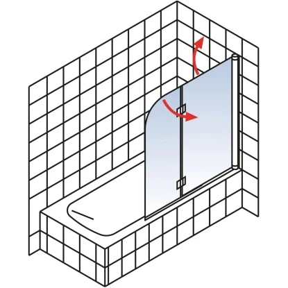 Schulte Badewannenaufsatz Einfaltbar AlpinweiĂ 140 X 115 Cm â Bild 4
