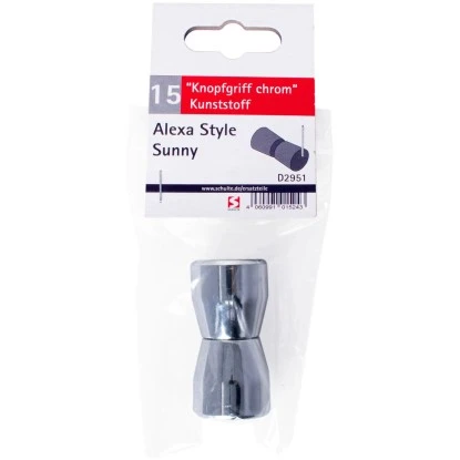 Schulte Knopfgriff Kunststoff Chrom Für Alexa Style Und Sunny – Bild 3