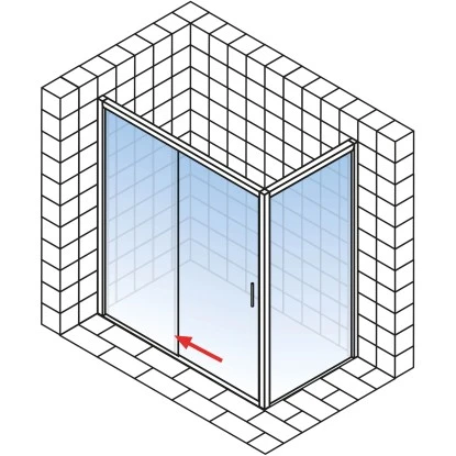 Schulte Schiebetür Inkl. Seitenwand MasterClass Chromoptik BxTxH 140x80x200 Cm – Bild 5