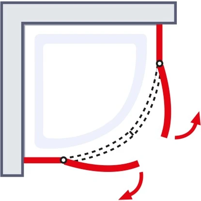 Schulte ExpressPlus Runddusche Garant 4-tlg. Alu-Natur Radius 55cm â Bild 5