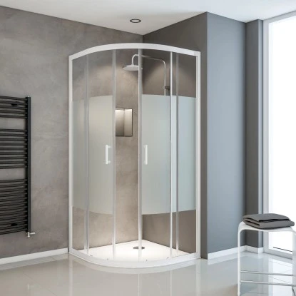 Schulte ExpressPlus Runddusche Sunny Sicherheitsglas AlpinweiĂ 190x90x90cm