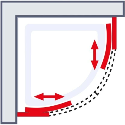 Schulte ExpressPlus Runddusche Sunny Sicherheitsglas AlpinweiĂ 190x90x90cm â Bild 7