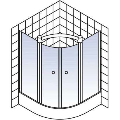 Schulte ExpressPlus Runddusche Garant Mit Duschwanne Chromoptik 200x90x90 â Bild 5