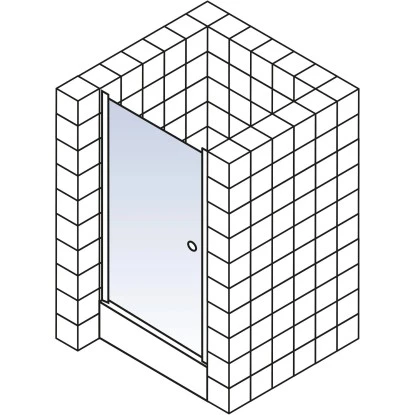 Schulte ExpressPlus DrehtĂŒr In Nische Garant Alu Natur Links 200x80cm â Bild 5