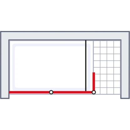Schulte Alexa Style 2.0 Duschwand Walk In Loft 2-tlg BlackStyle 120 X 30 X 200cm â Bild 4