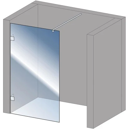 Schulte Alexa Style 2.0 Duschwand Walk In Loft 2-teilig BlackStyle 120 X 200cm â Bild 5