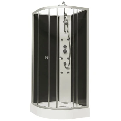 Schulte ExpressPlus Wellnesskabine Rhodos Mit Schiebetür Alu Natur 225x85x85cm – Bild 2