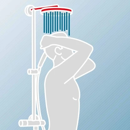 Schulte Duschsystem Rain II Mit Ablage White Style Thermostat â Bild 10