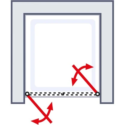 Schulte PendeltĂŒr Toura Nische Schwarz 200 Cm X 100 Cm Klar Hell â Bild 6