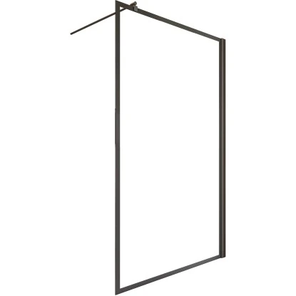 Schulte Walk In Frontteil Alexa Style 2.0 Dekor Frame Mattschwarz 200 X 100 Cm â Bild 2