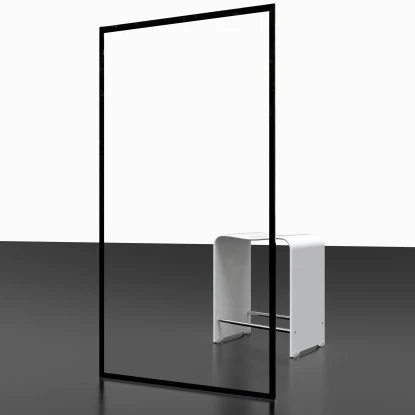 Schulte Walk In Frontteil Alexa Style 2.0 Dekor Frame Mattschwarz 200 X 100 Cm â Bild 3