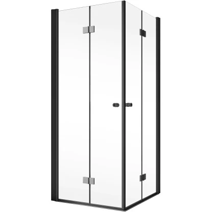 Schulte ExpressPlus Drehfalttür Eckeinstieg Garant 2.0 Mattschwarz 200 X 90 Cm – Bild 2