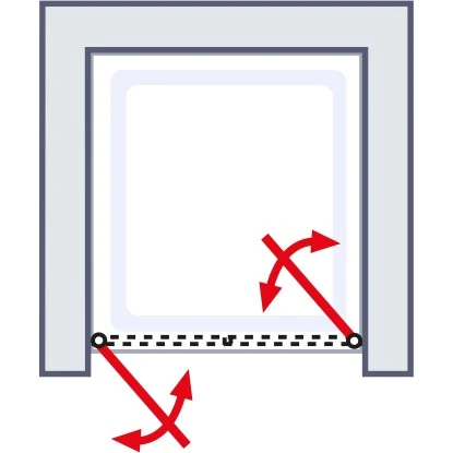 Schulte ExpressPlus Pendeltür In Nische Garant 2.0 Chromoptik 200 Cm X 90 Cm – Bild 4