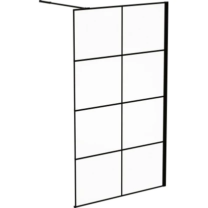 Baliv Duschabtrennung Walk-In DUK-120.131 120 Cm X 195 Cm Schwarz