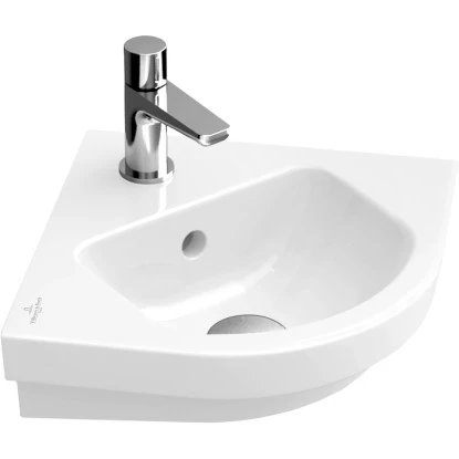 Villeroy & Boch Eck-Handwaschbecken Subway 2.0 32cm Alpinweiß Mit HL O. ÜL CPlus