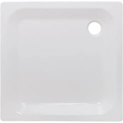 Sanicomfort Stahl Duschwanne 90 Cm X 90 Cm X 16 Cm Weiß