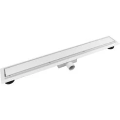 VerosanPro Duschrinne Nakia DR2 Komplettset Inkl. Designrost Matt Weiß 70 Cm