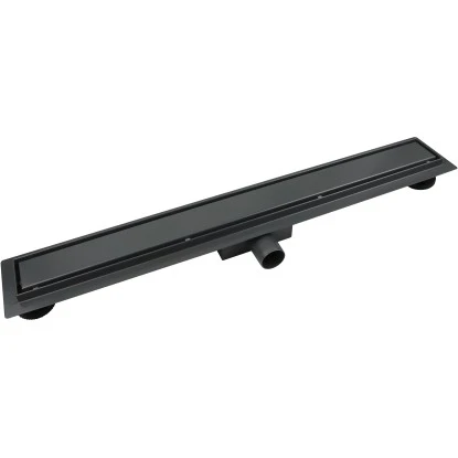 VerosanPro Duschrinne Nakia DR2 Komplettset Designrost Matt Dunkelgrau 90 Cm