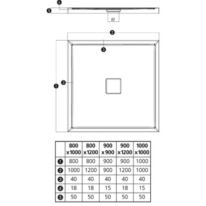 Duschwanne Fashion-R 80 Cm X 120 Cm â Bild 3