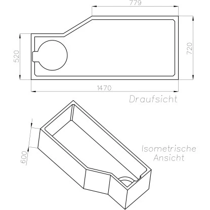 Ottofond WannentrĂ€ger Cello 150 Cm Typ B â Bild 2