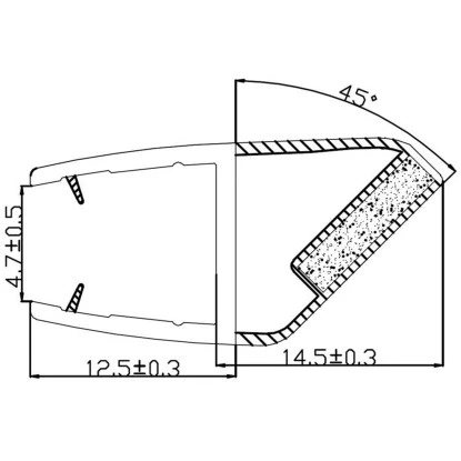 Magnetdichtung Für Eckduschkabine 2er-Set 5 Mm Glasstärke – Bild 2