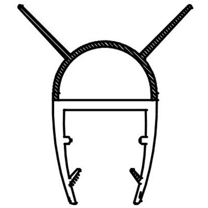 Dichtleiste Für Duschkabinen 2er-Set 8 Mm Glasstärke – Bild 6