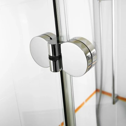 Breuer Eckeinstieg DrehfalttĂŒrElana Komfort Chrom Klarglas 80 X 80 Cm â Bild 4