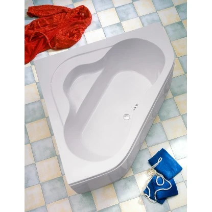 Eck-Badewanne Lucia 140 Cm Weiß – Bild 2