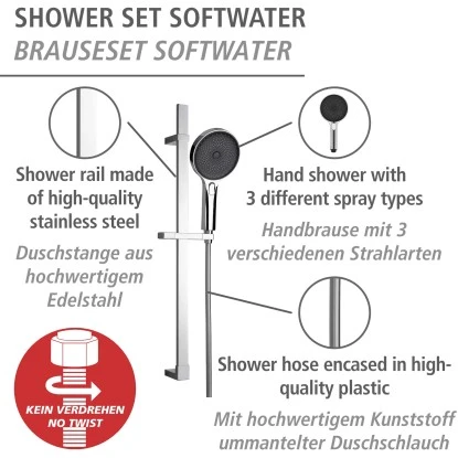 Wenko Brauseset Softwater Chrom â Bild 2