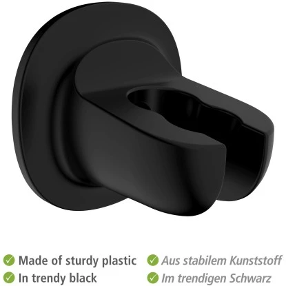 Wenko Duschkopfhalter LibertĂ Schwarz Befestigen Ohne Bohren â Bild 3