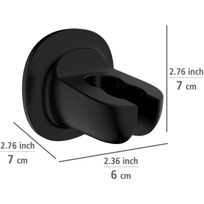 Wenko Duschkopfhalter LibertĂ Schwarz Befestigen Ohne Bohren â Bild 4