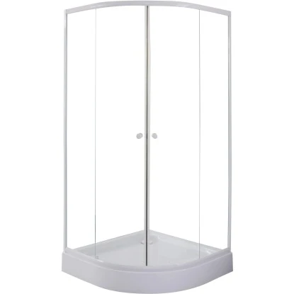 Sanotechnik Rundduschen-Set 195 Cm X 90 Cm X 90 Cm Weiß