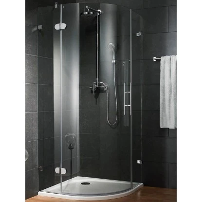 Schulte Runddusche Davita 3-teilig Echtglas Chrom