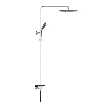 Eisl Überkopfbrause-Set Grande Vita Mit Thermostatablage Chrom-Schwarz – Bild 3