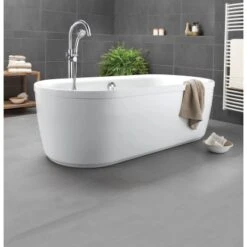 Sanitop-WingerothDuobadewanne Ovo Solo 180 Cm Weiß Freistehend Ohne Schürze