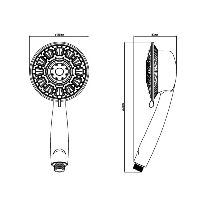 Eisl YLLUMI LED-Handbrause Chrom â Bild 11