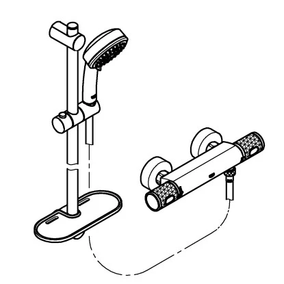 Grohe QuickFix Thermostat-Duschset Precision Feel DN 15 â Bild 8