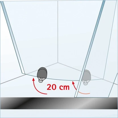 Schulte ExpressPlus Runddusche Kristall/Trend Inkl. Duschwanne 80x80cm â Bild 7
